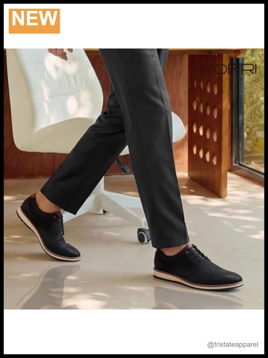 Men\'s Dress Oxfords Casual Lace-Up Sneakers Business Office Cushioned Derby main image 6
